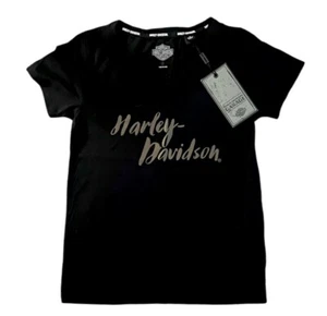 Harley Davidson Women’s T Shirt Black Size XS New - Bild 1 von 2