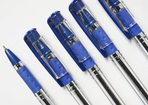 10X Pluma de bola de agarre fino para violonchelo azul 0,7 mm escritura suave*escuela*hogar*uso en la oficina - Imagen 1 de 3