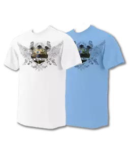 St. Michael the Archangel – Heraldic Style T-Shirt | Catholic Evangelization - Picture 1 of 3