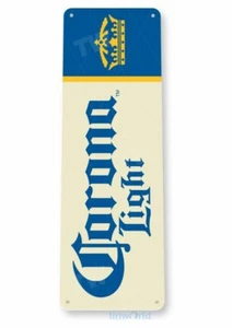 CORONA EXTRA LIGHT 11X4 BLECHSCHILD BAR KNEIPE BRAUEREI BIER SPIRITUOSEN TAVERNE - Bild 1 von 1
