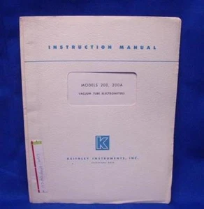 Keithley Models 200, 200A Manual w/SCHEMATICS - Picture 1 of 1