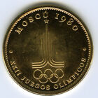 # SPAIN • 2000 ☆ OLYMPIC GAMES • MEDAL ☆ MOSCOW 1980 • METAL +GOLD PLATED ☆C9f63