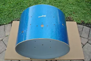 60's ROGERS 20" TOWER BASS DRUM SHELL in BLUE SPARKLE for YOUR DRUM SET! #F110 - Picture 1 of 12