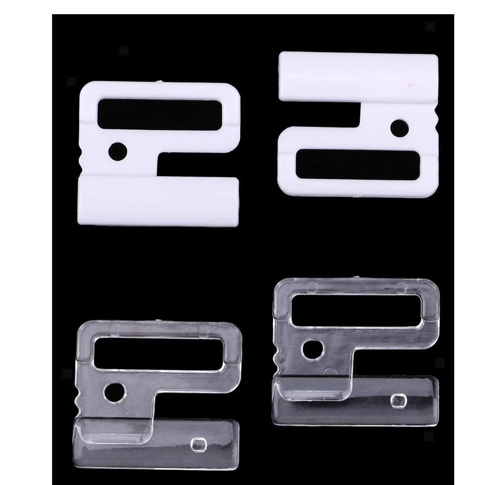 10 SETS BIKINI CLIPS HOOK & SNAP PLASTIC CLASPS BRA FASTENER FOR FIXED - Image 1 of 1