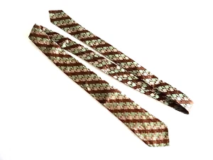 mENS TIE VINTAGE ARROW ALL SILK MULTI COLOR SHEEN GEOMETRIC PATTERN neocurio - Picture 1 of 7