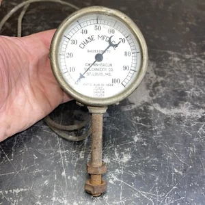 Antiguo calibre vintage temperatura? ¿Tech? CHASE MFG Vulcanizador Steampunk  - Imagen 1 de 10