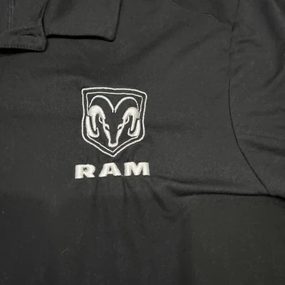 Ogio Mens Polo Shirt Large Black Short Sleeve Dodge Ram Truck - Image 1 of 4