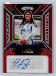 2024 Panini Prizm Hailie Deegan Sensational Signatures Red #/49 Auto #SS-HDN - Picture 1 of 2