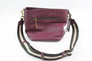 Marc Jacobs Bucket Bag Gotham City Purple Leather Designer Handbag - Picture 1 of 6