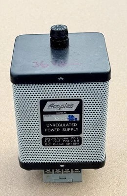 ACOPIAN UNREGULATED POWER SUPPLY 32U40 AC Input, 36 V Volts DC Output, Rectifier - Image 1 of 4