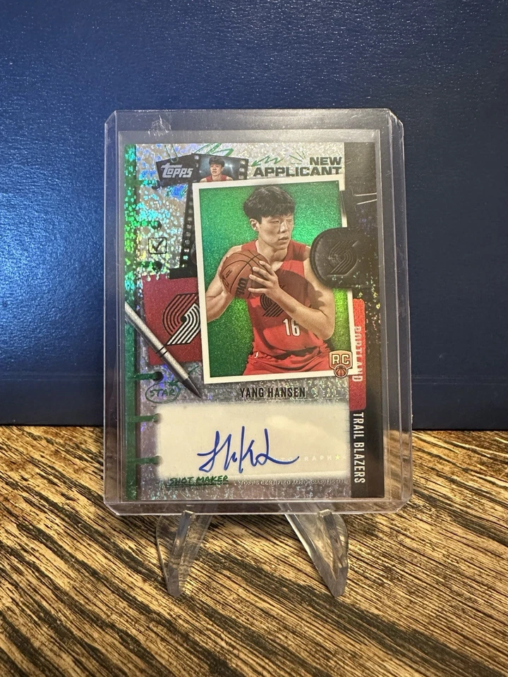 2025 Topps Basketball Yang Hansen New Applicant Auto /99 - Image 1 of 2