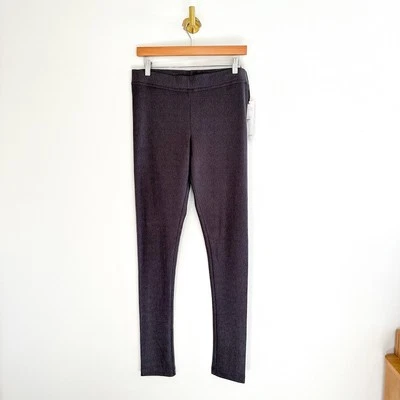 Hale Bob Faux Leather Embossed Pull On High Rise Metallic Leggings Gray L - Image 1 of 4