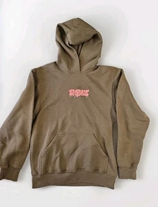Empyre Hoodie braun kleiner Grafikdruck Streetwear - Bild 1 von 5
