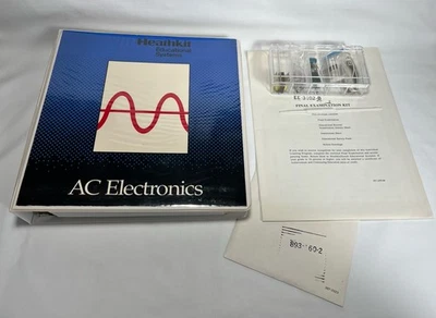 HEATHKIT EDUCATIONAL SYSTEMS AC ELECTRONICS Rare 3 Ring Binder Set Course - Image 1 of 4