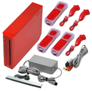 Console Wii Rossa + Telecomandi Voomwa + 1 anno di garanzia + Venditore USA - Foto 1 di 17