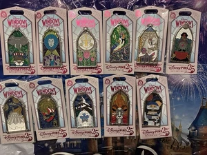 Disneyland Exclusive 2025 Fenster der Attraktion Pins Set 11 mit Verfolgern - Bild 1 von 12