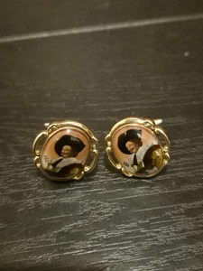 Vintage STRATTON Manschettenknöpfe Der lachende Kavalier Franz Hals - Bild 1 von 3