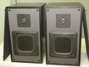 SONY APM-121ES Bookshelf Speakers Pair in Black Made in Germany - Foto 1 di 14