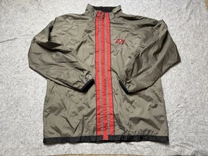 Vintage Tampa Bay Buccaneers Jacket Mens Large Gray Adidas NFL Football FLAW - Picture 1 of 8