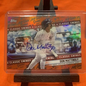2025 Topps All Star Game Classic Swings Orange Auto Don Mattingly #CSA-DM #12/25 - Picture 1 of 3
