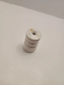 Insulator White Electric Fence Ceramic WP 23 Vtg Small Multi Groove Style USA - Picture 1 of 6