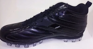 New Reebok Pro Workhorse NFL Mid AT Black on Black Football Cleats - Picture 1 of 1