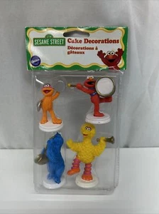 Vintage 1998 Wilton Sesame Street Cake Toppers Cookie Monster Big Bird Elmo - Picture 1 of 5