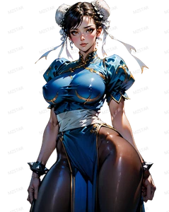 Calcomanía pegatina brillante impermeable CHUN LI fighter - Imagen 1 de 6