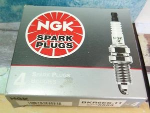 OEM NGK Set of 4 Spark Plugs 5553 BKR6ES-11 for Acura Honda Isuzu Lexus Toyota - Picture 1 of 5
