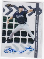 2002 Topps Finest CLINT NAGEOTTE ROOKIE AUTOGRAPH AUTO RC! MARINERS! #104