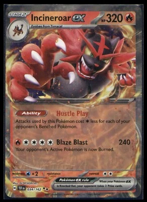 Incineroar ex 034/162 Sv05: Temporal Forces Holo - Image 1 of 2