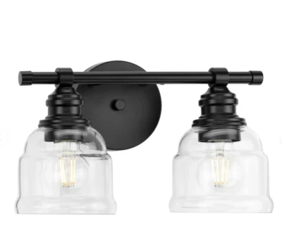 The Progress Lighting P300374 from the Ambrose Matte Black Vanity Light - Image 1 of 2