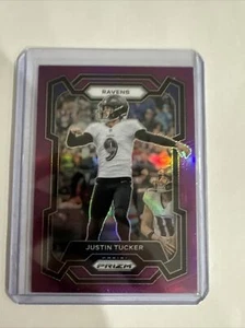 2023 Panini Prizm Purple Prizm #D /125 Justin Tucker #22 - Picture 1 of 3