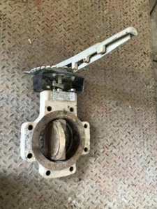 Flowserve 6-BX2-L1811A1V0NZ 6" Steel Manual 8 Lug Butterfly Valve w/ CF8M Disc - Picture 1 of 5