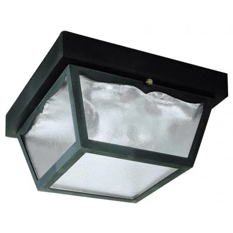 Westinghouse Lighting 66823 2 Light Black Exterior Hi-Impact Polypropylene Porch Cover