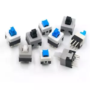 6Pin 5.8x5.8/7x7/8x8/8.5x8.5mm Latching or Momentary PCB Push Button Switch DPDT - Picture 1 of 16
