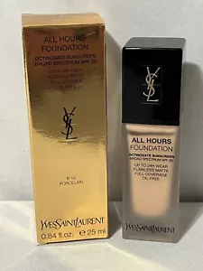 YSL All Hours Full Coverage Matte Foundation SPF20 B10 Porcelain exp 4/19 - Picture 1 of 3