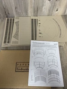 Paper Landmark Colosseum Printed 37x31x9  Color Stone Kit New Open Box - Picture 1 of 4
