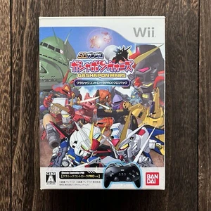 JPN Nintendo Wii SD Gundam Gashapon Wars Controller Pack Complete In Big Box CIB - Picture 1 of 16