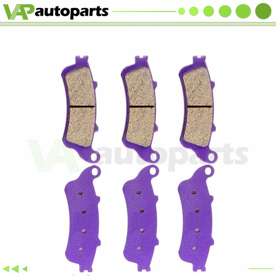 Front+Rear Carbon fiber Brake Pad 2002-2008 2003 for HONDA VTX 1800 1800R 1800 Foto 1 de 4