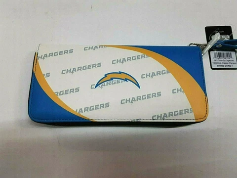 Los Angeles Chargers NFL Curved Zip Organizer Ladies Wallet Cover