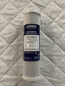 Aries Carbon Block Filter CB-10-6305-TO 5 Micron 1 pack Sealed USA 10x2.5’’