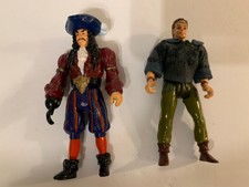 Mattel HOOK Movie Peter Pan + Captain Hook 4.5" Figures Disney Robin Williams 