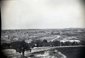 JERUSALEM c. 1925 - Vue de la Ville - Grand Négatif 17 x 12 - 15 - Picture 1 of 1