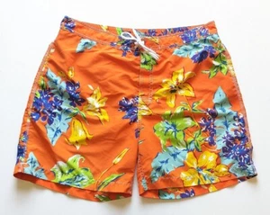 Polo Ralph Lauren Men's Orange Floral Print Swim Trunks Sz XL - Picture 1 of 6