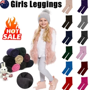 Kinder-Leggings Feste Baumwolle Dick Volle Länge Partyhose/ C8 - Bild 1 von 35
