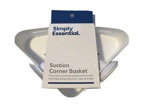 New Simply Essential Corner Suction Shower Basket Sold At Bed Bath & Beyond - Picture 1 of 5