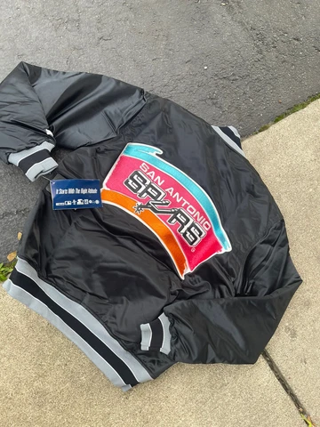 VTG NWT STARTER NBA San Antonio Spurs 80’s 90’s Satin Jacket M NEW Cover