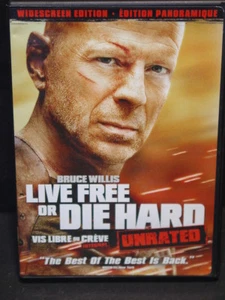 Die Hard 4: Live Free or Die Hard (DVD, 2007, Unrated WS Single disc) Very Good! - Imagen 1 de 2