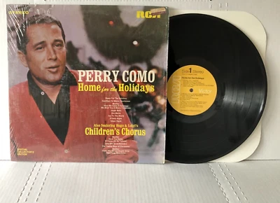 Perry Como HOME FOR THE HOLIDAYS Original 1968 RCA Victor Shrink VG/G+ Christmas - Image 1 of 4